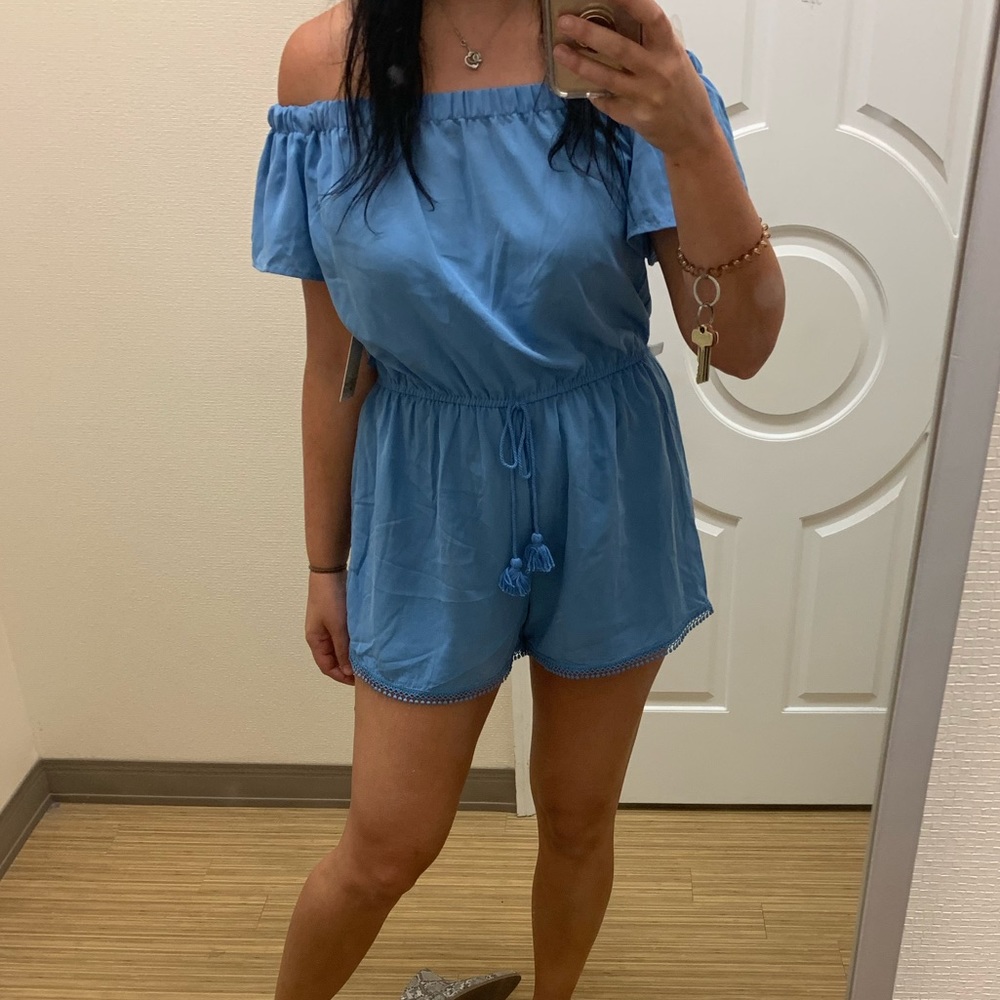 BeBop Blue Romper
